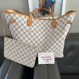 Louis Vuitton Azur GM Neverfull with Pouch